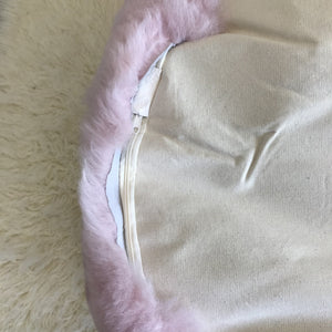 Adult Sheepskin Bean Bag | Icelandic | Pale Pink