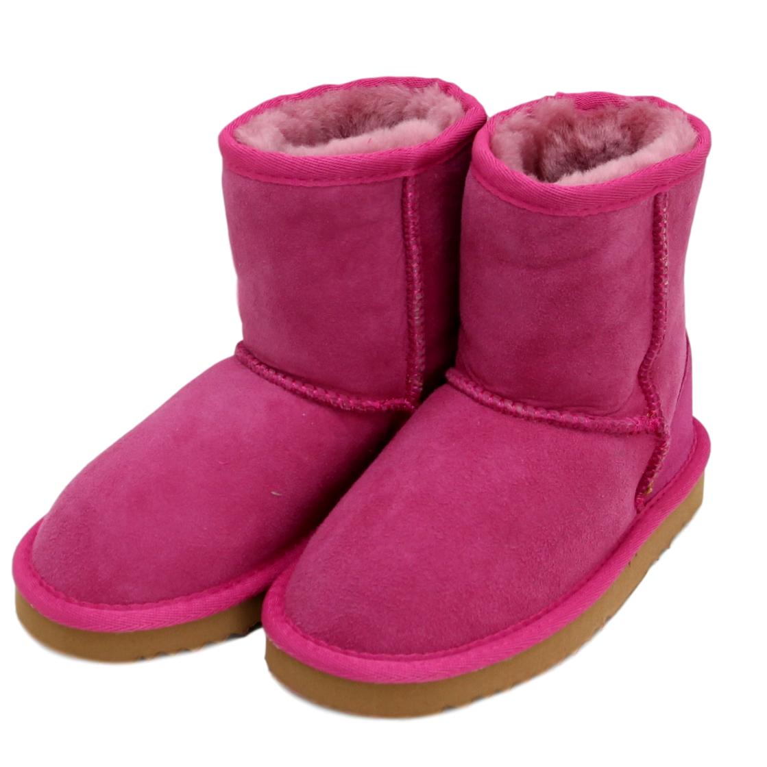 Children's Sheepskin Boot Pink Sheepskin World