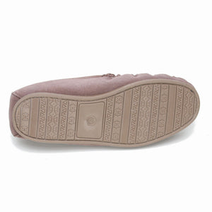 Men's 'Taylor' Lambswool Moccasin with Hard Sole - Camel