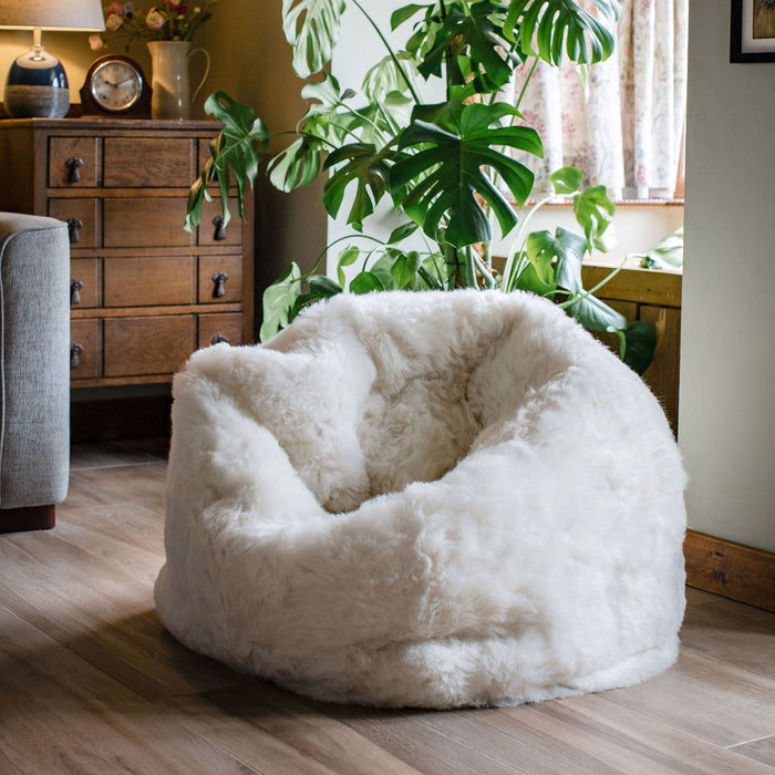 Adult Sheepskin Bean Bag | Icelandic | Natural Shorn