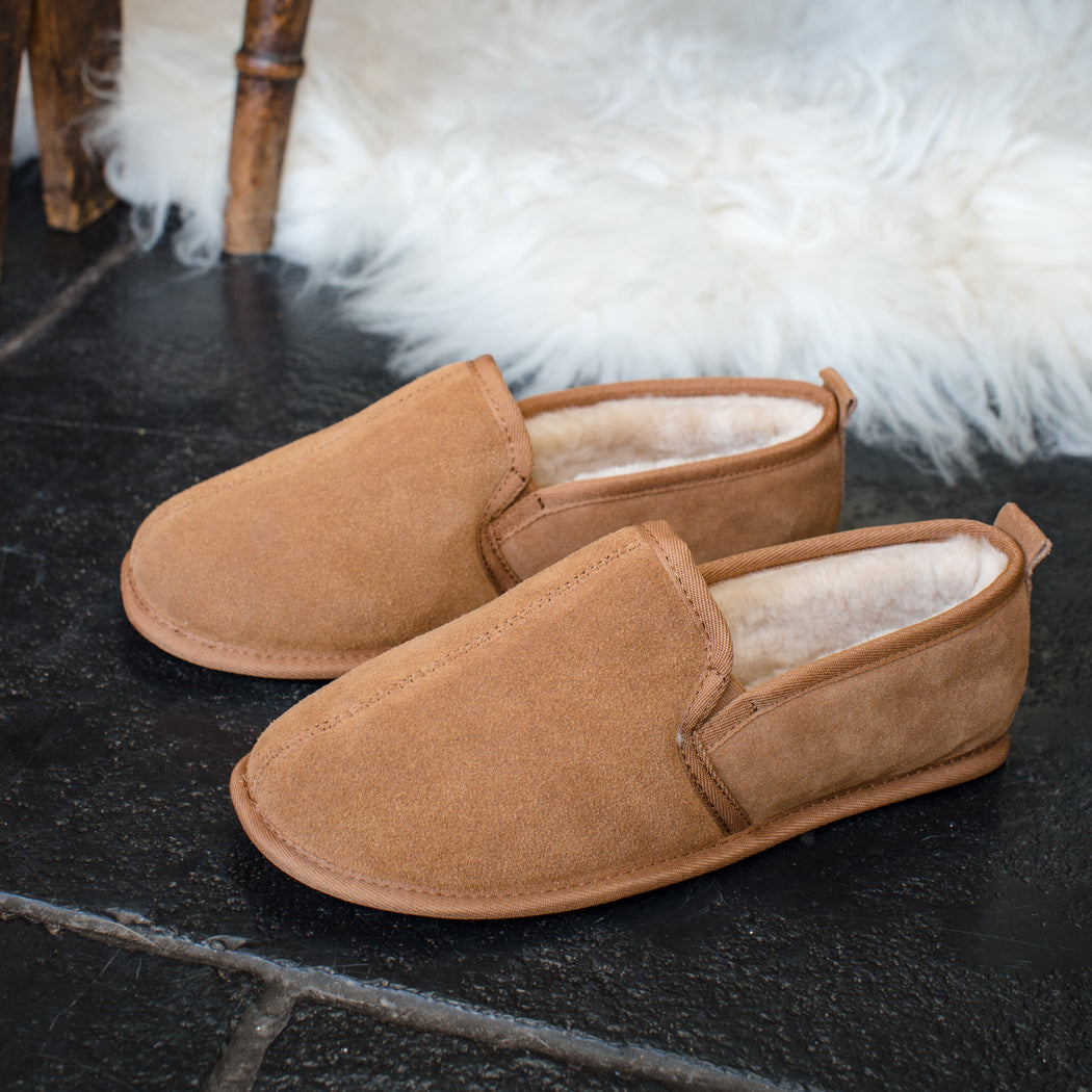 mens sheepskin slippers