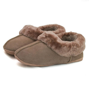 Deluxe Ladies 'Amelia' Sheepskin Slippers - Mink