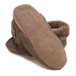 Deluxe Ladies 'Amelia' Sheepskin Slippers - Mink