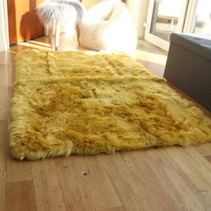 Rectangular Lined Sheepskin Rug 160x110cm