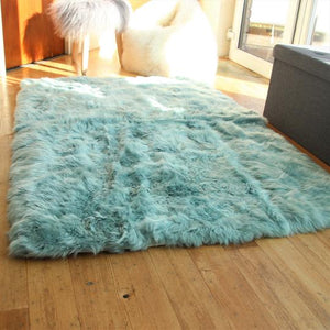 Rectangular Lined Sheepskin Rug 160x110cm