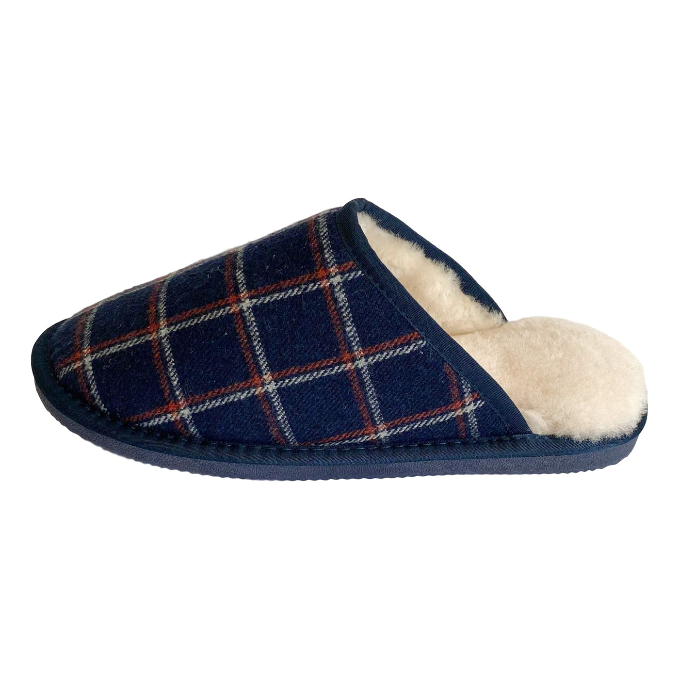 Tartan hotsell sheepskin slippers