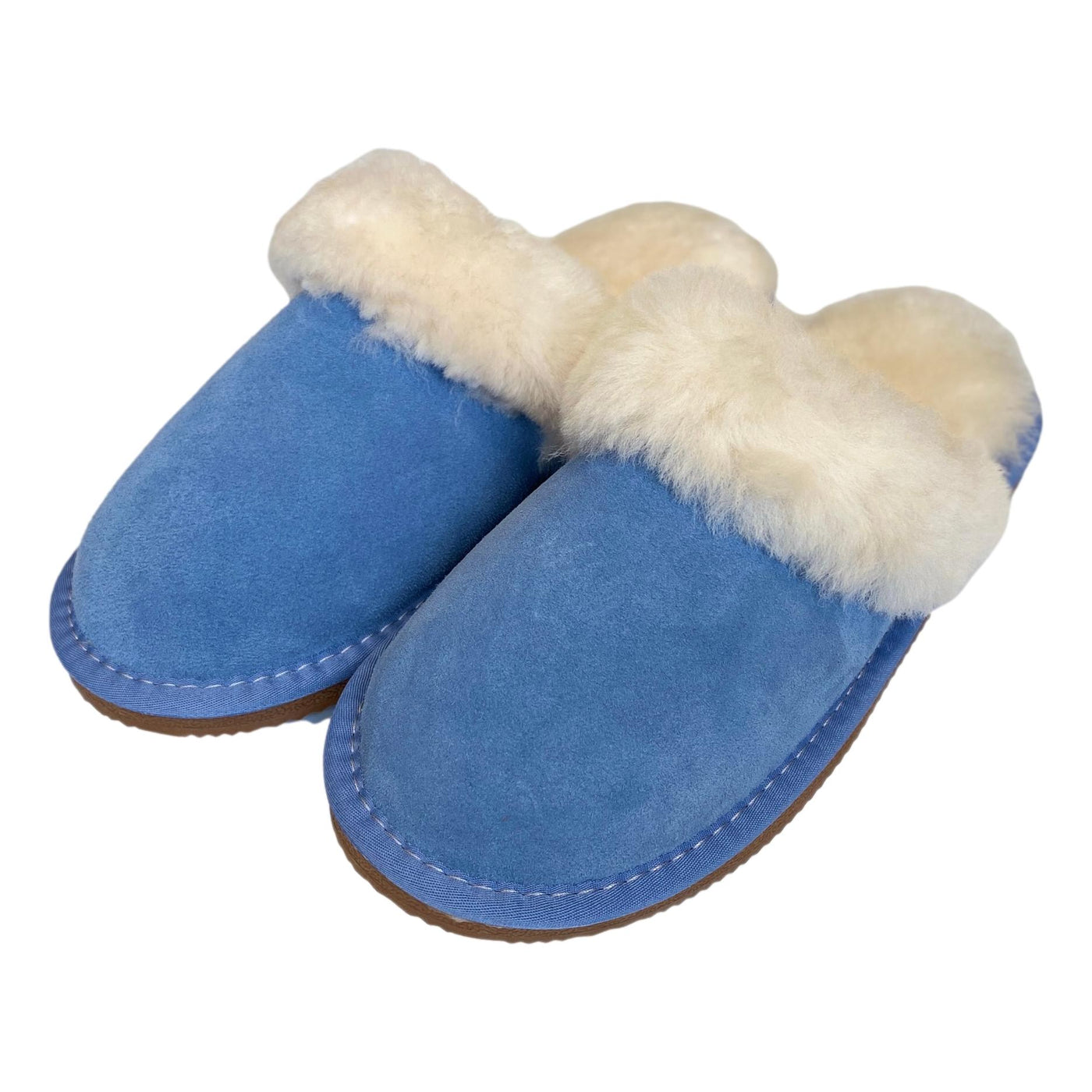 Pale blue ladies slippers sales