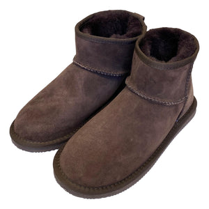 Deluxe Ladies 'Megan' Sheepskin Ankle Boots - Chocolate