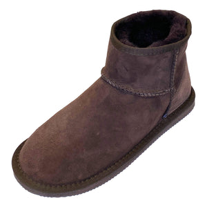 Deluxe Ladies 'Megan' Sheepskin Ankle Boots - Chocolate