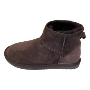 Deluxe Ladies 'Megan' Sheepskin Ankle Boots - Chocolate