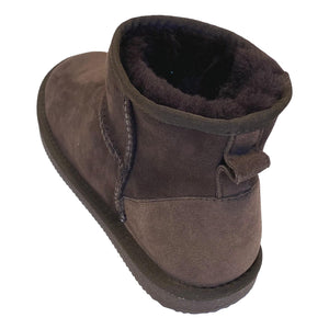 Deluxe Ladies 'Megan' Sheepskin Ankle Boots - Chocolate