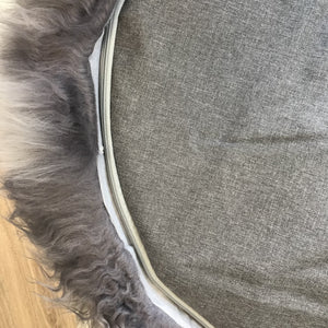 Adult Sheepskin Bean Bag | Icelandic | Grey