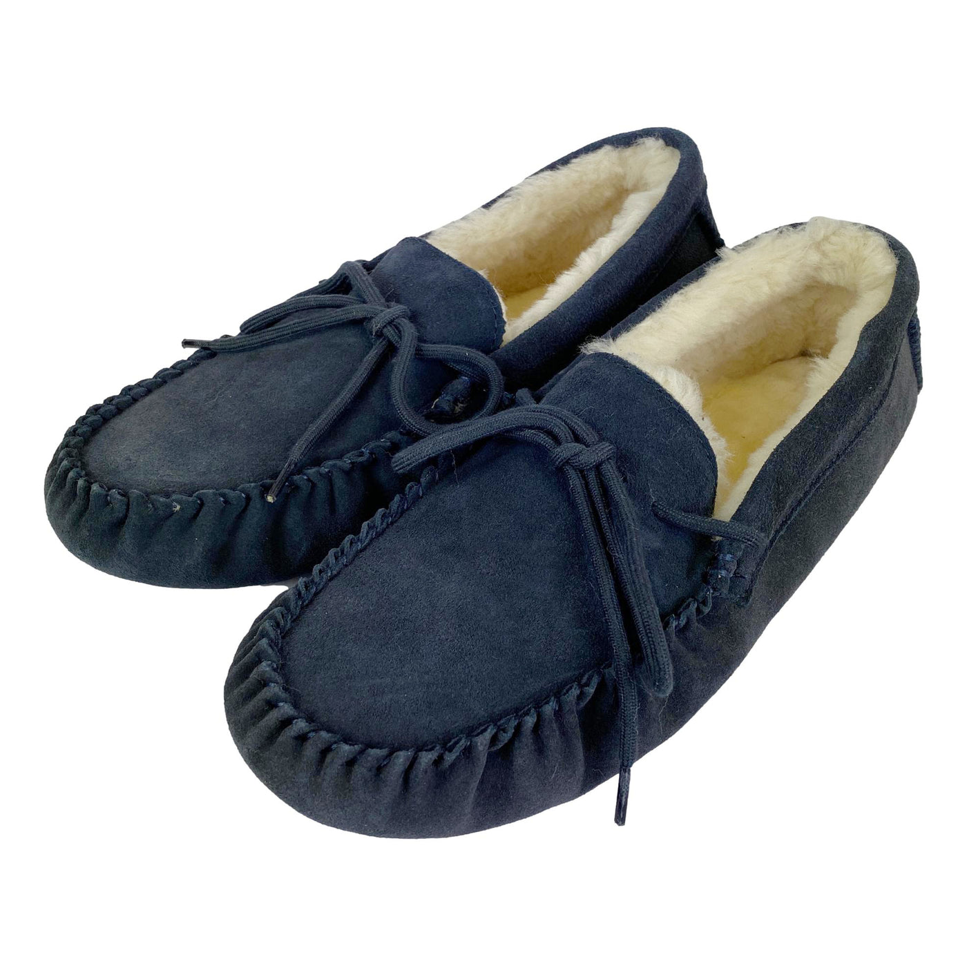Mens unlined moccasin slippers best sale