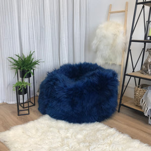 Adult Sheepskin Bean Bag | Swedish | Navy Blue