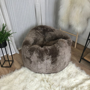 Adult Sheepskin Bean Bag | Icelandic | Taupe Shorn