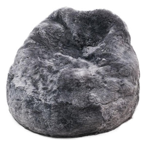 Adult Sheepskin Bean Bag | Icelandic | Grey Shorn