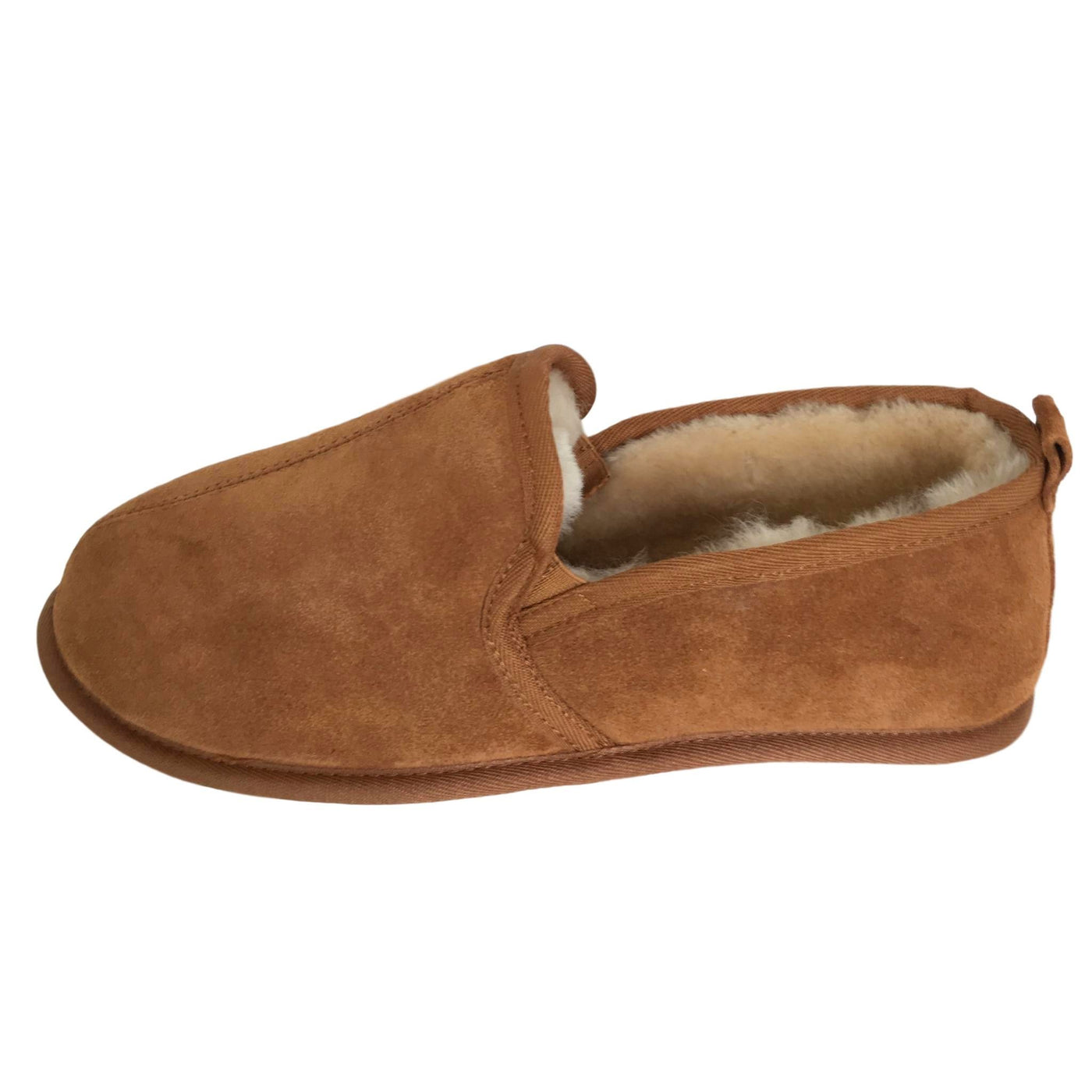 Women's Soft Leather Sole Sheepskin Slippers: FurHatWorld.com