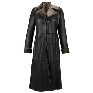 Ladies Annabel Long Leather Sheepskin Coat