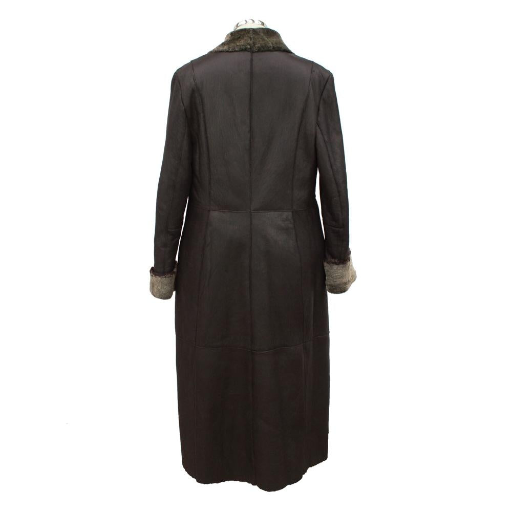 Rage Leather Genuine Soft Lambskin Leather Ribbed Trench Coat – Solid, New W/ Tags