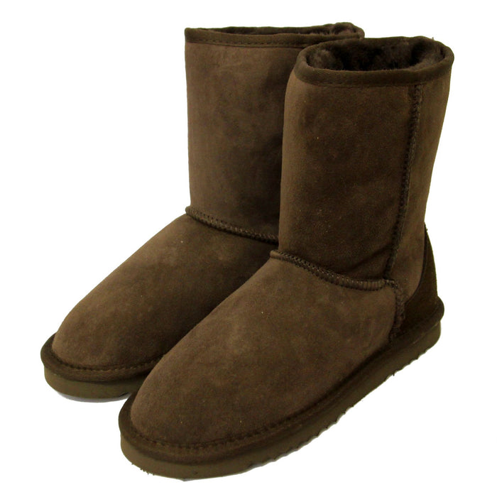Deluxe Ladies Jodie Sheepskin Boots Chocolate – Sheepskin World