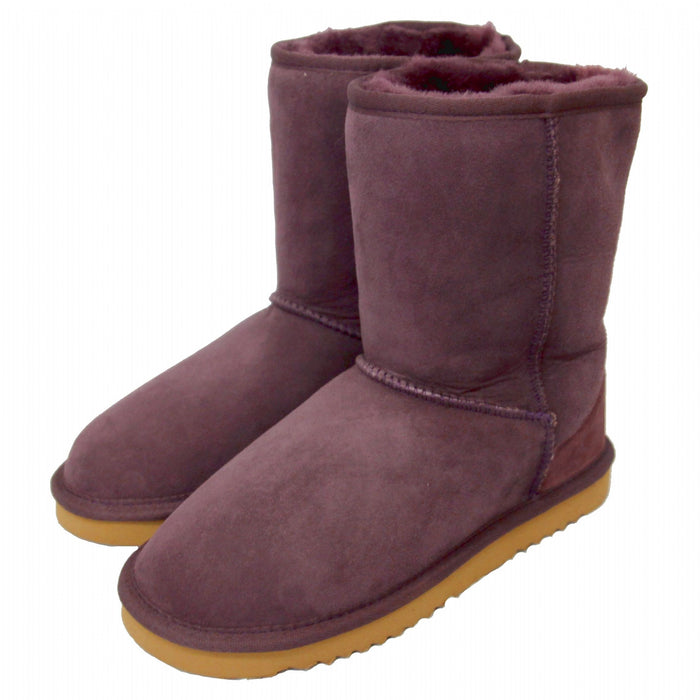 Deluxe Ladies Jodie Sheepskin Boots - Purple