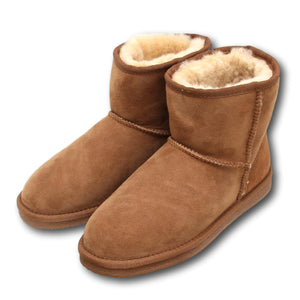 Deluxe Ladies 'Megan' Sheepskin Ankle Boots - Chestnut