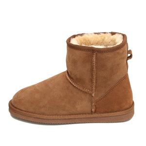 Deluxe Ladies 'Megan' Sheepskin Ankle Boots - Chestnut