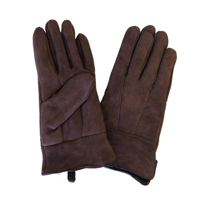 Ladies Sheepskin Gloves - Brown
