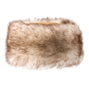 Ladies Tan/Natural Tipped Cossack Style Sheepskin Hat - Kate