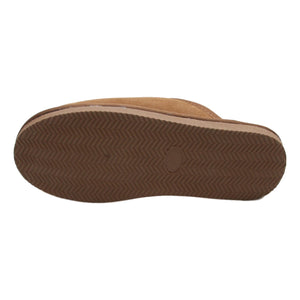 Men's 'Daniel' Lambswool Slipper Mules - Chestnut