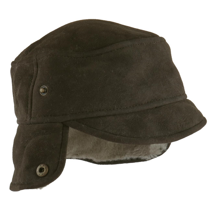 Mens Vizon Suede Trapper Hat - Caxton Design