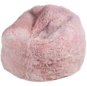 Adult Sheepskin Bean Bag | Icelandic | Pale Pink